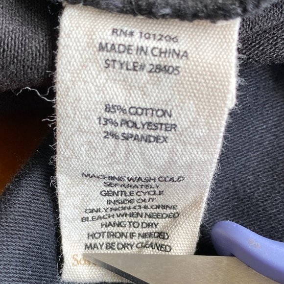 Soft Surrounding Black Elastic Waist Pull On Stretch Pants Style 28405 Sz Large - Picture 7 of 7